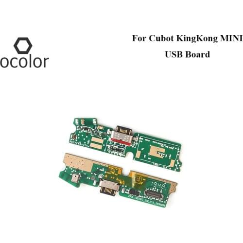 Ocolor For Cubot KingKong MINI USB Board Charging Port Flex Cable Charger Connector For Cubot KingKong MINI Assembly Phone Parts