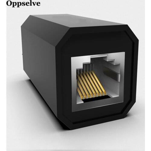 RJ45 Connector Cat7 Ethernet Female to Female Network Extender Extension Adapter for Computer Internet Connectors LAN Extender