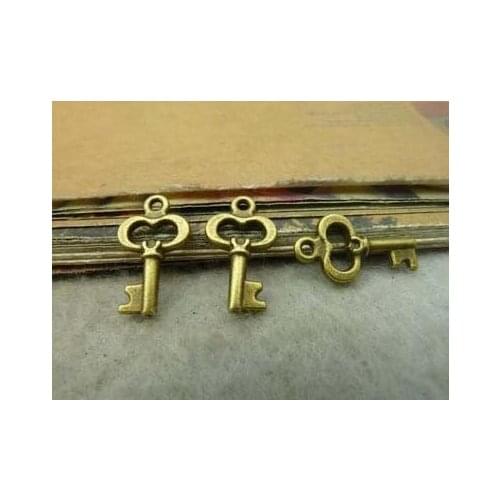 Zinc alloy pendant jewelry accessories diy handmade material charms The key pendant8*15mm