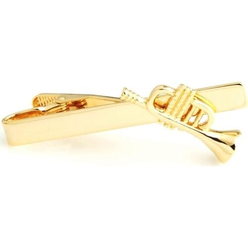 YHT-254 Novelty Trumpet,Headphone,Accordion,Clarinet Music Tie Bar,Tie Clips