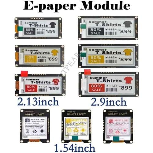 E-paper Display LCD 1.54 inch 2.13 inch 2.9 inch flexible 1.54inch 2.13inch 2.9inch E-Ink display Module for Arduino/Raspberry P