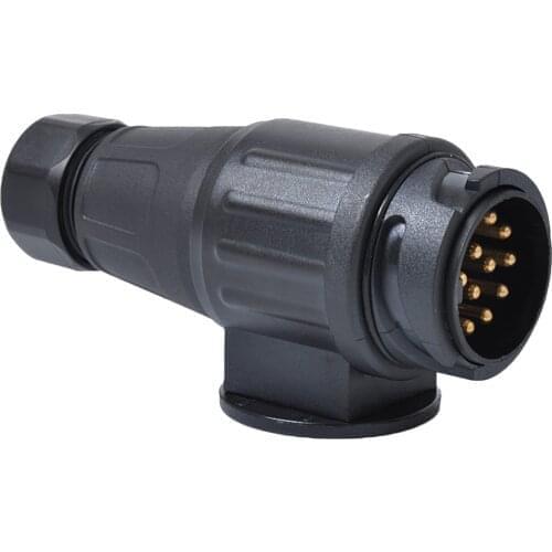 1pcs 12V 13 Pin Trailer Plug Waterproof Trailer 13 Pole Plastic Electrical Connector Wiring Connector Adapter A30