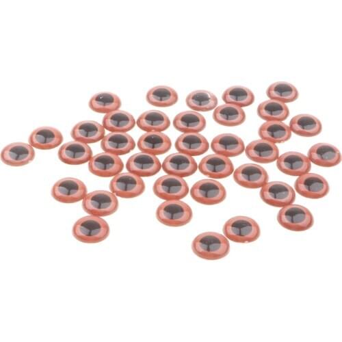 18mm Brown Colored Plastic Safety Eyes for Doll Making Handcraft Plush Toy DIY Accessories, Pack of 40