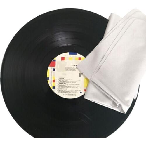 2PCS 40x40CM Water Absorbent Suede Deerskin Towel Clean Cloth LP Vinyl Records