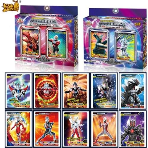 2019 Spring Edition Ultraman Card Gold Card Children SSR Flash Card Kaiju GameUR Ultraman Full Set Childrens Christmas Gift Toys