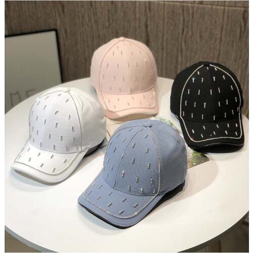 202005-axi summer Twinkle drill lady VISORS cap women baseball hat