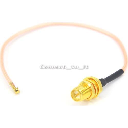 5 Pieces RG178 15cm RP SMA Female to U.FL/IPX Connector Pigtail Extension Cable