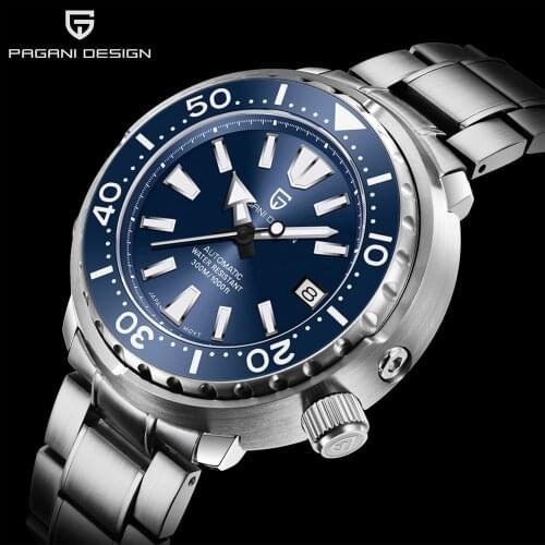 PAGANI DESIGN New Men Mechanical Wristwatches Top Brand Fashion Ceramic Bezel Automatic Watch 300m Stainless Men Diving Watches