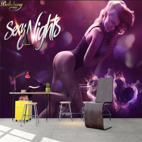 Beibehang Custom photo wallpaper sexy beauty hotel bar nightclub KTV box tooling background murals papel de parede