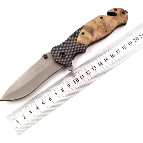 Exquisite folding knife outdoor folding knife Multi-purpose camping knives Self-defense outing hunting mountaineering tools EDC