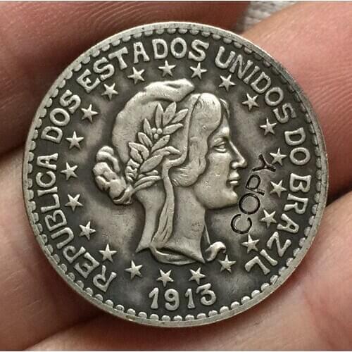 1913 Brazil 500 Reis coins COPY