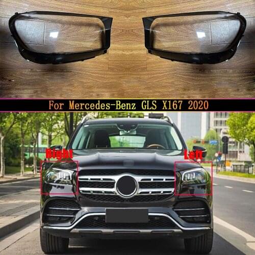 Headlamp Cover For Mercedes-Benz GLS X167 2020 Car Headlight Lens Replacement Auto Shell