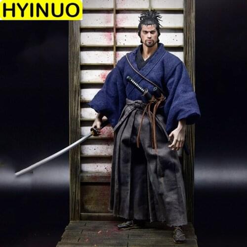 1/6 Scale Japan Male WOLFKING WK89015A Miyamoto Musashi 2.0 Suit Sculpt Model 12" Full Set Action Figure Dolls Toys Collection