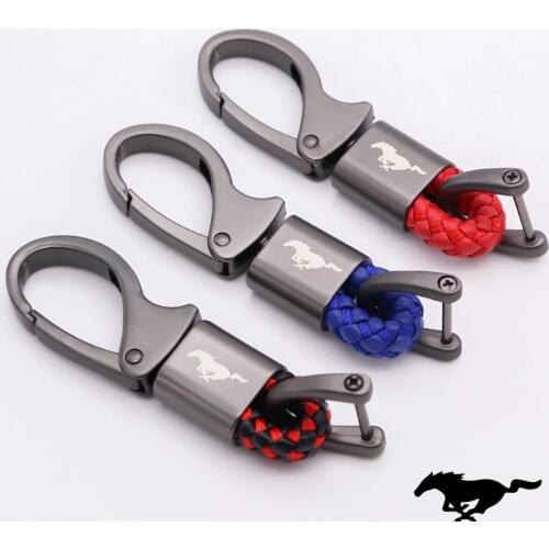 Fashionable Car keychain zinc alloy waist key chain ring for For Ford Mustang GT SHELBY Chains Automotive interior accessories