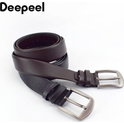 Deepeel 1pc 110-130cm First Layer Cowhide Men Belt Male Designer Zipper Belts Novelty Luxury Decoration Waistband Can Put Money