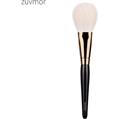 Shoushoulang Professional Handmade Make Up Brush ZUVMOR 3# Angled Blush Blusher Brush Soft Saibikoho Goat Hair Makeup Brushes