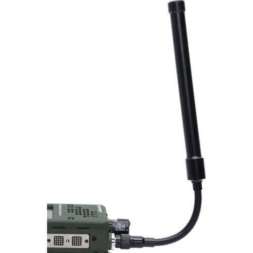 ABBREE Foldable Army CS Tactical TNC Gooseneck Dual Band Antenna For Walkie Talkie Kenwood TK-388 Harris AN/PRC-152 AN/PRC-148