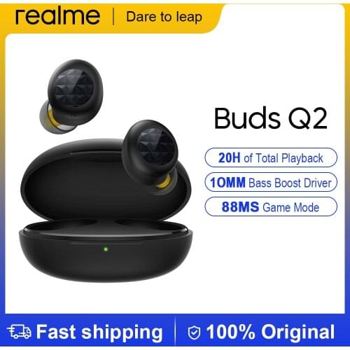 Realme Buds Q TWS Ture Wireless Bluetooth Earphones Ultra Light 3.6g Earbuds