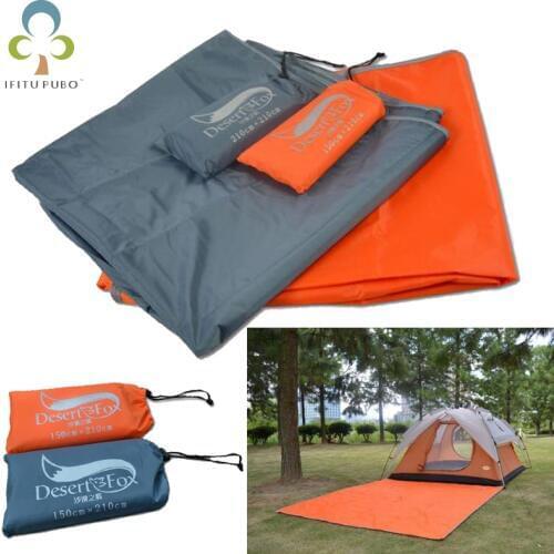 Waterproof Tent Floor Tarp Picnic Mat Ultralight Pocket Tent Footprints Beach Tarp with Sack for Camping Hiking GYH