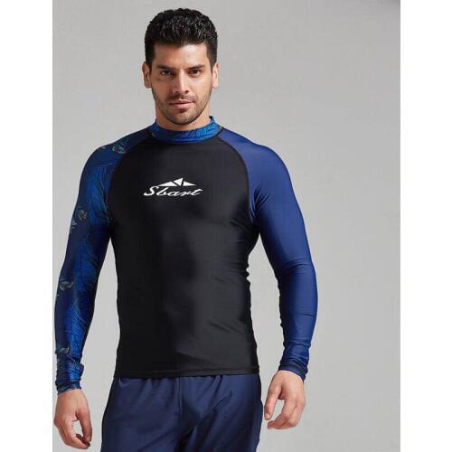 UV Protection Lycra Rashguard Men Long Sleeve Swimsuit Mens Swim Rash Guard Quick Dry Surf Driving T Shirt For Swimming Clothes