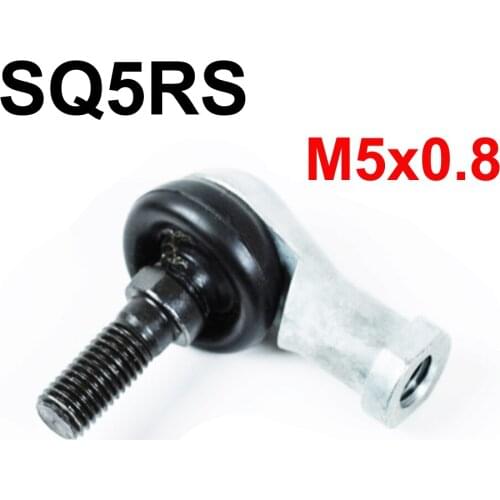 High precision 5mm SQ5-RS SQ5RS M5x0.8 spherical plain bearing rod ends with ball stud, winding shape ball joint rod ends