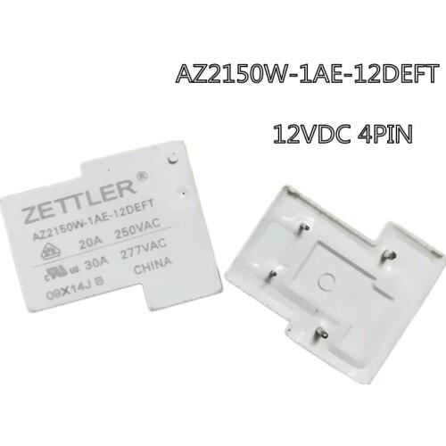 2PCS/5PCS New Original Relay AZ2150W-1AE-12DEFT AZ2150W1AE12DEFT AZ2150W 1AE 12DEFT 12VDC 4PIN 20A/30A