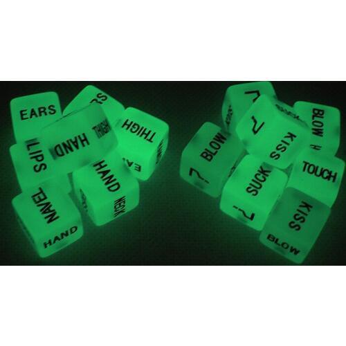 2pcs Funny Glow In Dark Love Dice Toys Adult Couple Lovers Games Aid Sex Party Toy Valentines Day Gift For Boyfriend Girlfriend