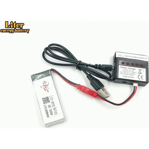 3.7V 1000mah 752560 30c For 8807 8807w A6 A6W Rc Quadcopter Spare Parts 5in1 Balance Charger Lipo Battery Accessories Rc Drones