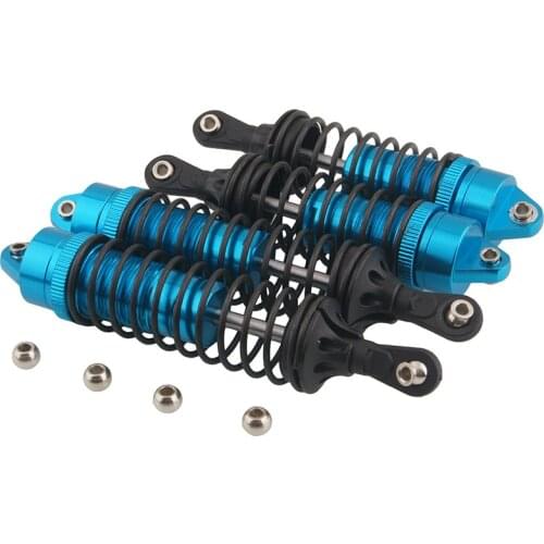 4pcs For 1/10 Traxxas Slash 4x4 2wd Alloy Front & Rear Shock Absorber Springs Upgrade Parts RC Car Replacement