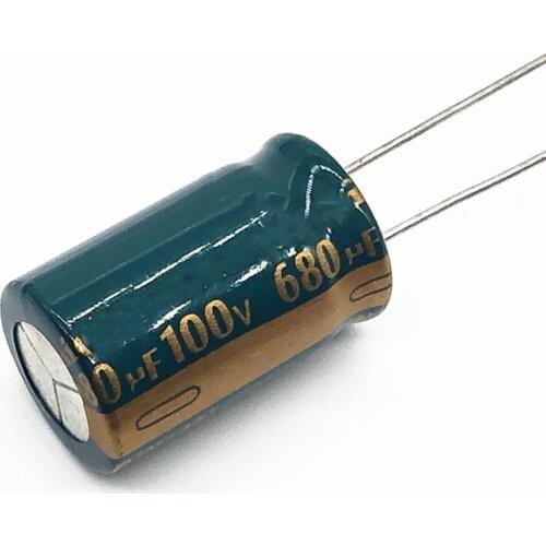 4pcs/lot S42 high frequency low impedance 100v 680UF aluminum electrolytic capacitor size 16*30 680UF 20