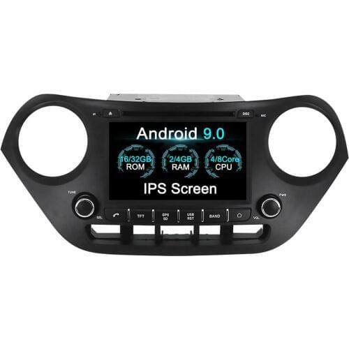 Android 9.0 4+32GB Car DVD Player for Hyundai I10 I-10 2013 2014 2015 2016+ Radio GPS map Navigation with Mirroring link RDS PX5