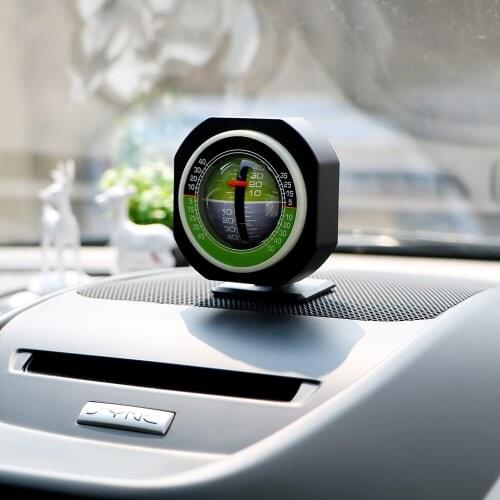Car Accessories Declinometer Compass LED Inclinometer Gradient Slope Meter Gauges High Precision Off Road 4x4 Auto Decoration