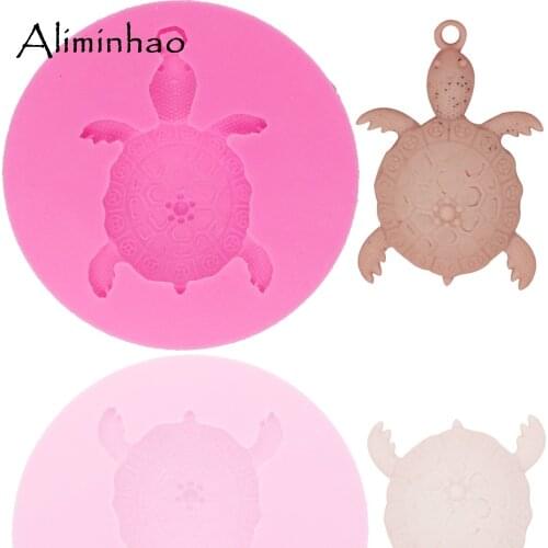 DY0011 tortoise DIY Silicone Mold Sugarcraft dessert Candy Chocolate Molds Fondant Cake Decorating Tools