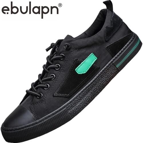 Ebulapn Spring Autumn Mens New Color Matching Canvas Shoes British Style Youth Trend Korean Version All-match Casual Shoe 20153