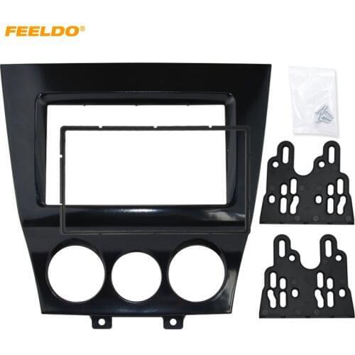 FEELDO Car DVD/CD Radio Stereo Fascia Panel Frame Adaptor Fitting Kit For Mazda RX8 2DIN Audio Frame #MX4744