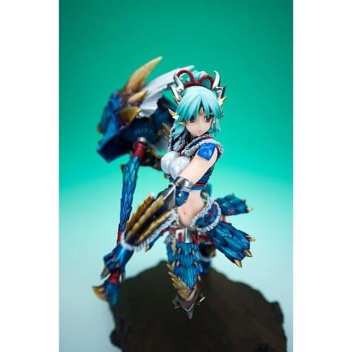 GK hand-made resin white mold WF 1/6 wolf dragon costume female Wang Hao white mold spot