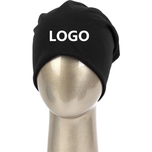 Cotton Women Man Beanie Personalized Winter Knit Skullcap Skull Hats for Men Women Custom Beanies