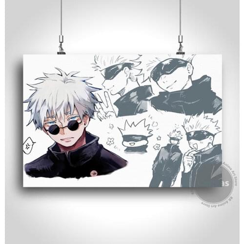 Canvas Anime Gojo Satoru Jujutsu Kaisen Pictures Home Decoration Paintings Poster HD Prints Wall Art Modular Living Room