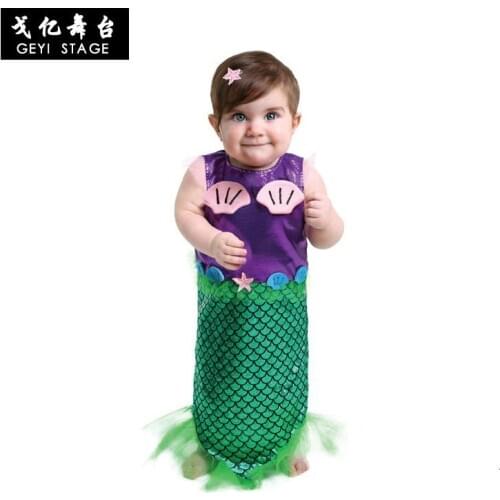 2019 sexy baby princess ariel costumes dressed up like little mermaid ariel princess cosplay dress up as a mermaid
