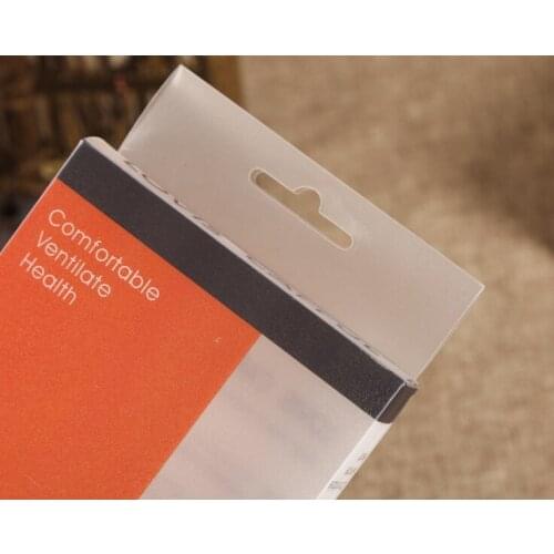 Matte transparent printed plastic pvc box package,UV Protected Clear plastic stationery packing box Printed ---PX20017