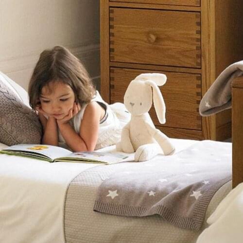 Cute Baby Crib Stroller Toy Rabbit Bunny Soft Plush Infant Doll For Mobile Bed Pram Best Gift Souvenirs To Baby