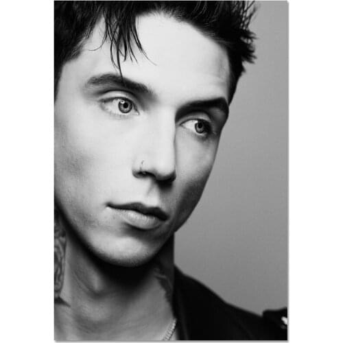 Custom High Quality Singer Andy Black Painting Wall Canvas Poster Cloth Print DIY Fabric Decoration Poster 27x40cm,30x45cm