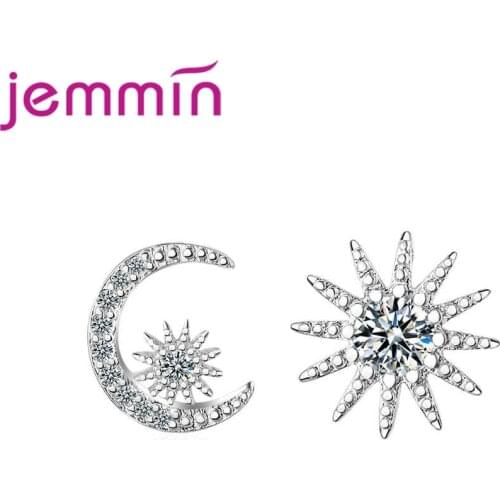 Latest Vintage Earrings for Women Rhinestone Sun Moon Earrings Statement Jewelry Geometric Stud Earing Wholesale