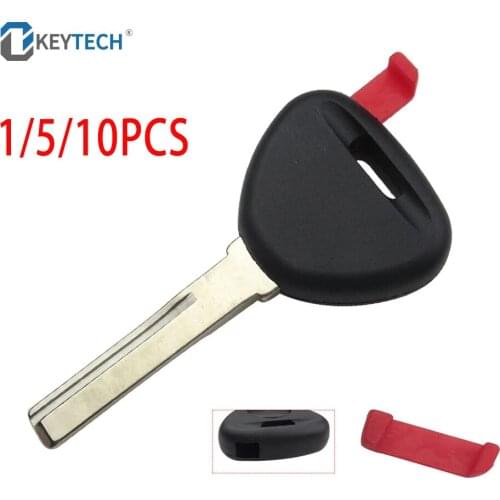 OkeyTech 1/5/10PCS No Chip Car Key Case Shell With Red Plug For Volvo S40 V40 S60 S80 XC70 Replacement Key Shell Cover On Sale