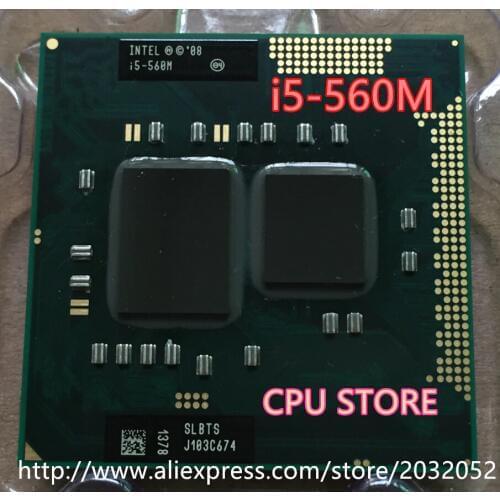 Original lntel Dual Core i5 560M 2.66GHz 560 Notebook processors Laptop CPU PGA 988 i5-560M(working 100% Free Shipping)