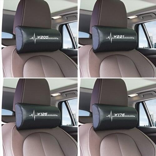 Car Neck Pillow Seat Headrest Pad for Mercedes Benz W205 W212 W204 W203 W210 W213 W220 W221 W222 W108 W124 W126 W140 W168