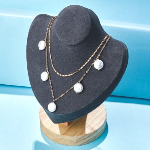 QCOOLJLY Pearl Necklaces For Women