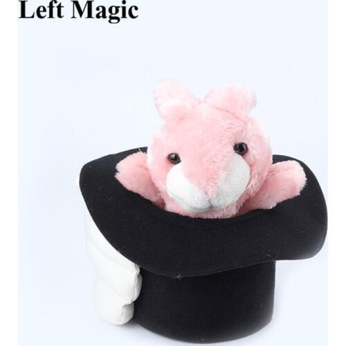 Deluxe Rabbit In the Hat Puppet Magic Tricks Cute Little Bunny Magia Magician Stage Illusions Gimmick Props Comedy Toy for Kids