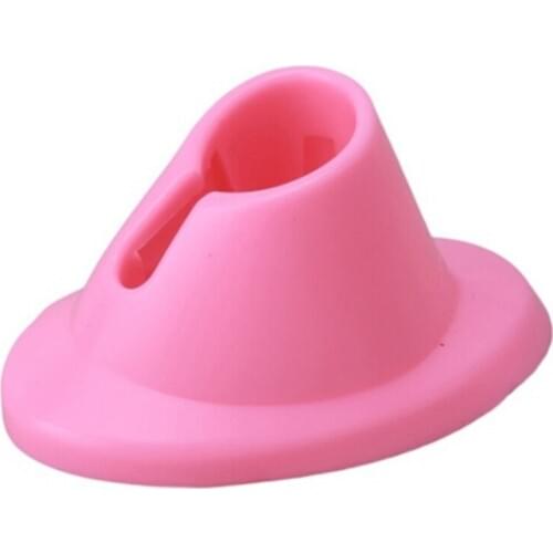 Pink Silicone Nail Polish Holder Showing Shelf Fashion DIY Salon Nail Art Polish Bottle Stand Nail Art Tool Accessories