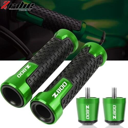 For KAWASAKI NINJA400 Z1000 Z750 Z400 Z900 2018-2021 7/8" 22mm Motorcycle Handle Bar Grips Handlebar Ends Cover Plug Z800 LOGO